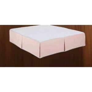 Cathay Home BLUSH Color TWIN Brushed Microfiber Pleated Easy Fit Bed Skirt Pink